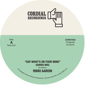 Rikki Aaron - Say Whats On Your Mind (Ourra Mix)