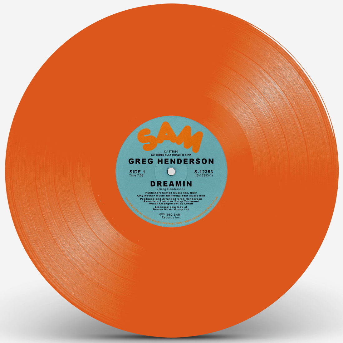 Greg Henderson - Dreamin' (Orange Vinyl Repress)