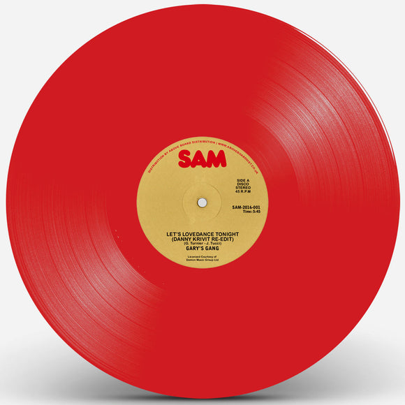GARY'S GANG LET'S LOVEDANCE TONIGHT DANNY KRIVIT RE-EDIT (Red Vinyl Repress)