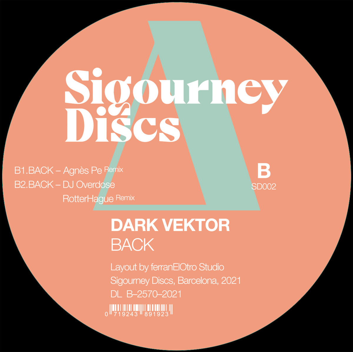 Dark Vektor - Back (Incl. DJ Overdose & Agnès Pe Remixes)
