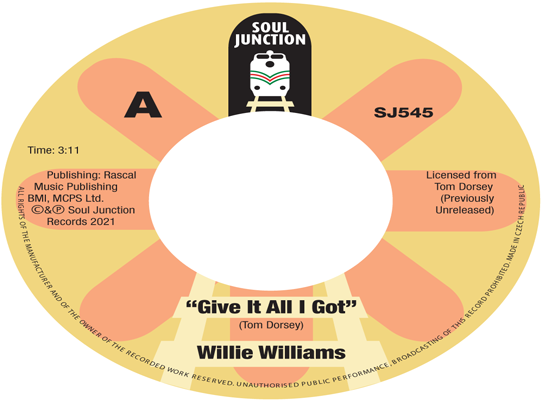 Willie Williams - Give It All I Got / Do You Understand
