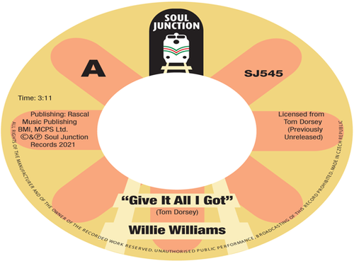 Willie Williams - Give It All I Got / Do You Understand