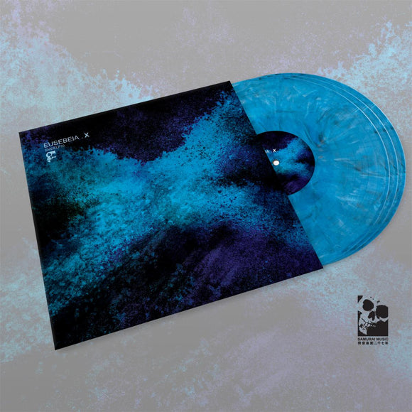 Eusebeia - X [blue marbled vinyl / printed sleeve]