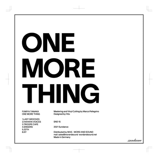 FUMIYA TANAKA - One More Thing (First Part)