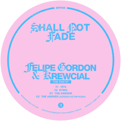 Felipe Gordon & Krewcial - The Ride EP [blue marbled vinyl / label sleeve]