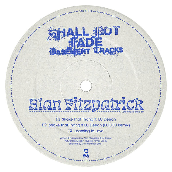 Alan Fitzpatrick feat. DJ Deeon - Learning To Love EP [label sleeve]