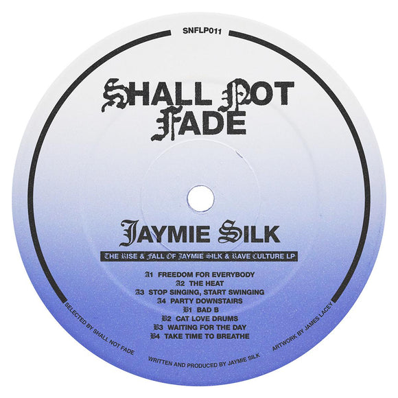 Jaymie Silk - The Rise & Fall Of Jaymie Silk & Rave Culture LP [blue vinyl / label sleeve]