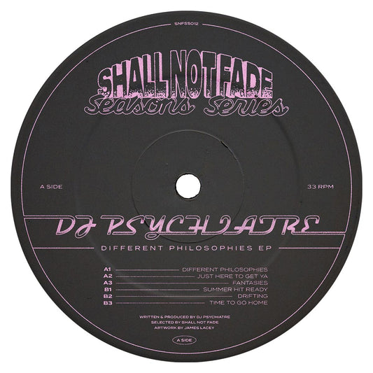 DJ Psychiatre - Different Philosophies EP [label sleeve]