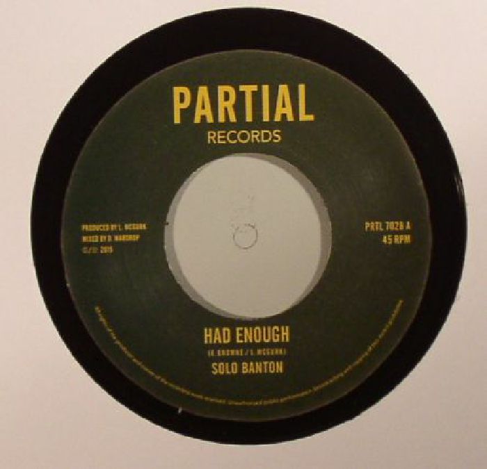 SOLO BANTON - HAD ENOUGH