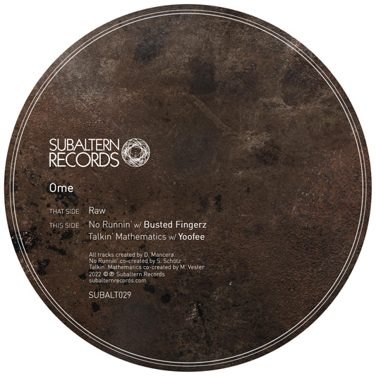 Ome, Busted Fingerz & Yoofee - Raw EP