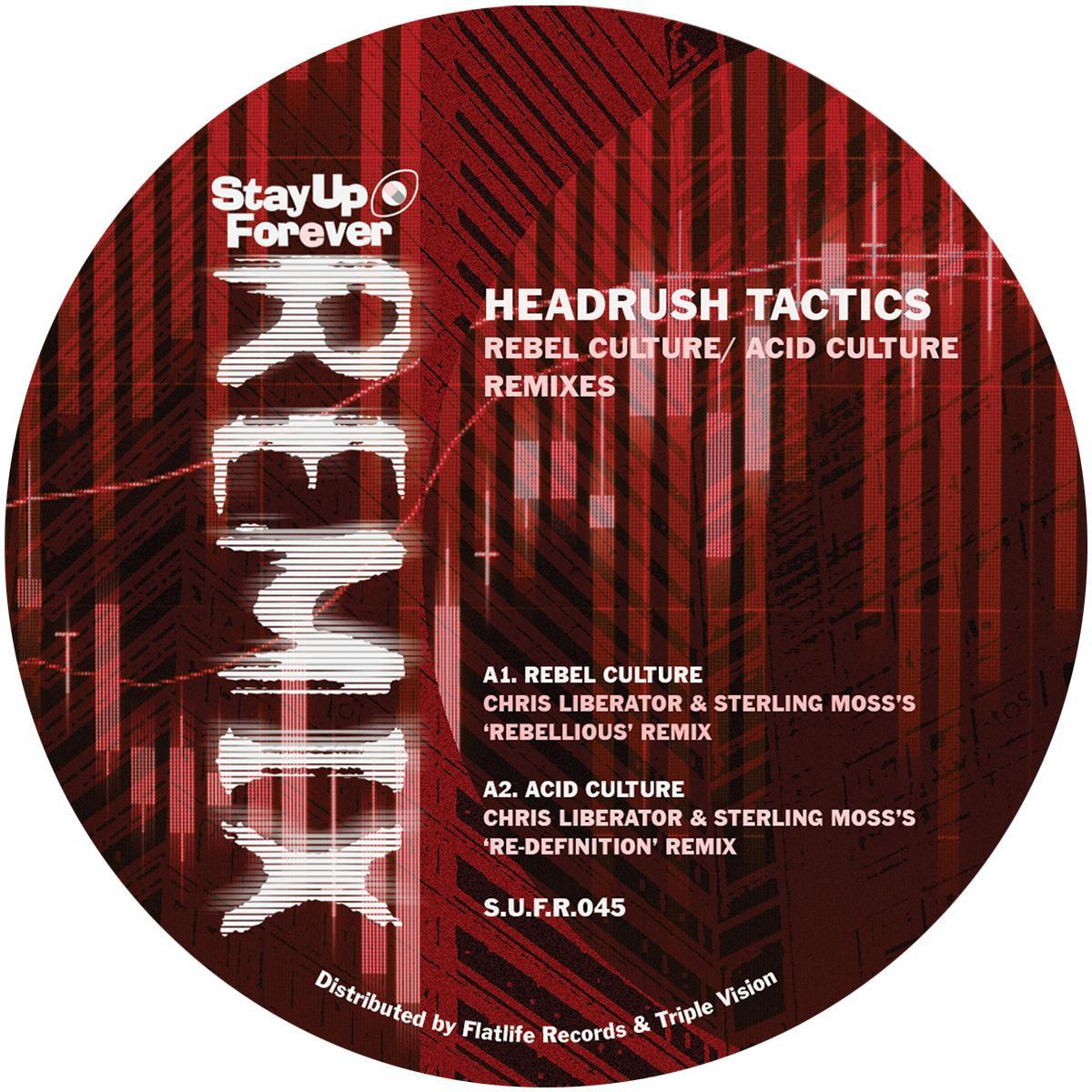 Headrush Tactics - Rebel Culture / Acid Culture Remixes [red vinyl / 180 grams]