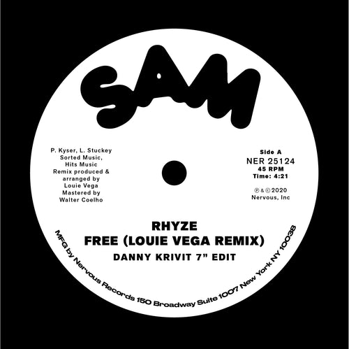Rhyze / John Davis & The Monster Orchestra - Free (Louie Vega Remix) (Danny Krivit 7" Edit) / Love Magic (Danny Krivit 7" Edit)