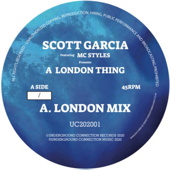 Scott Garcia - A London Thing (Blue / White Marbled Vinyl) (1 PER PERSON)