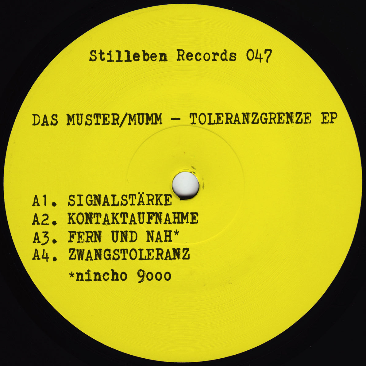 Das Muster / Mumm - Toleranzgrenze EP