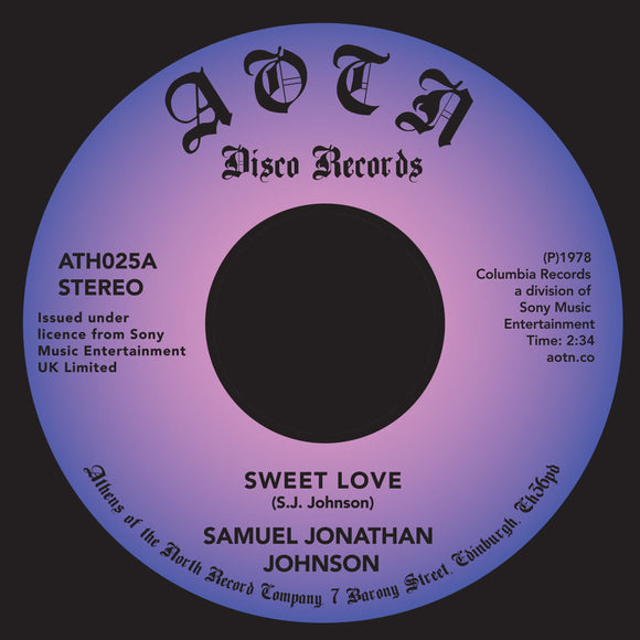 Samuel Jonathan JOHNSON - Sweet Love (1 per customer)