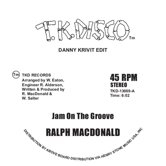 Ralph MACDONALD/FOXY - Jam On The Groove (Danny Krivit edits)