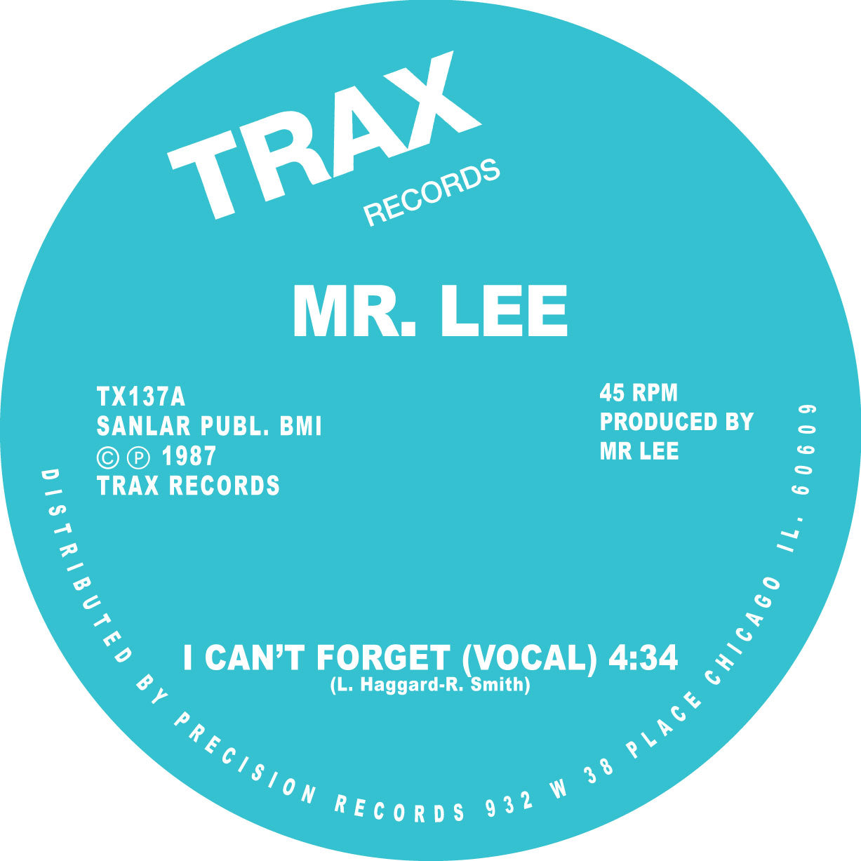 MR LEE - I Can't Forget