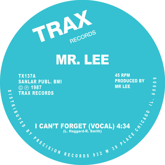 MR LEE - I Can't Forget