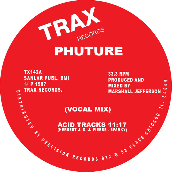 Phuture - Acid Tracks (Limited Red Vinyl Repress)