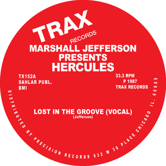 Marshall JEFFERSON presents HERCULES - Lost In The Groove