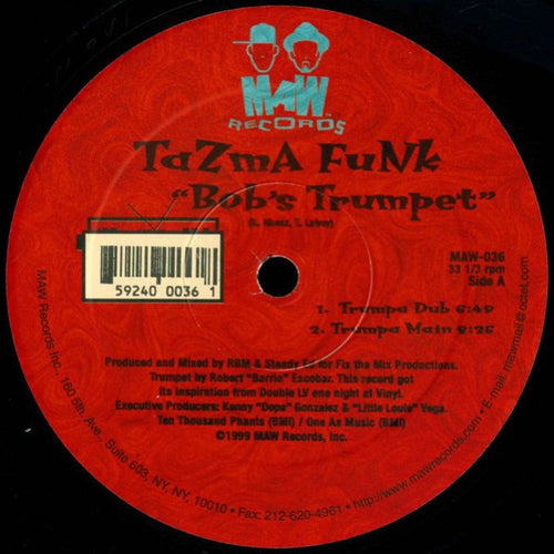 Tazma Funk - Bob's Trumpet / Devastation