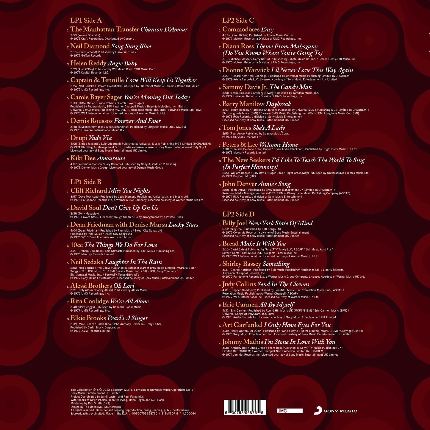 Various Artists - The Easy 70s Pop Album [2LP]