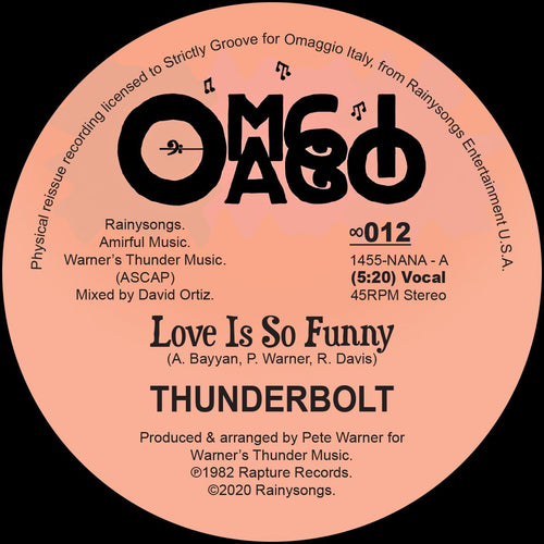 Thunderbolt - Love Is So Funny [official re-issue / orange marbled vinyl]