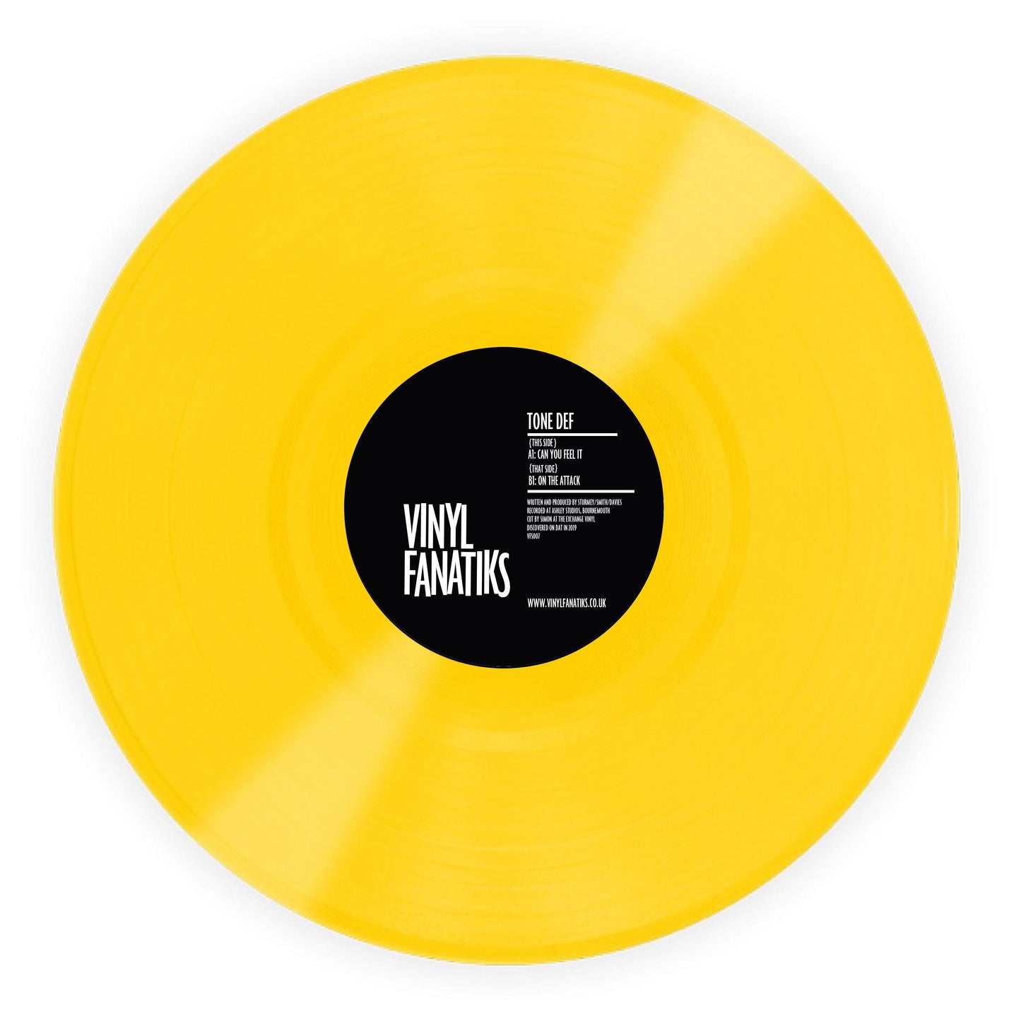 Tone Def - Can You Feel It/On The Attack - ACID YELLOW VINYL