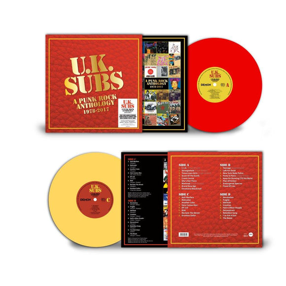 UK Subs - A Punk Rock Anthology - 1978-2017 (140g Red and Yellow Vinyl)