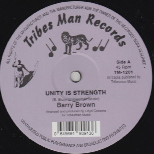 Barry BROWN - Unity Is Strength