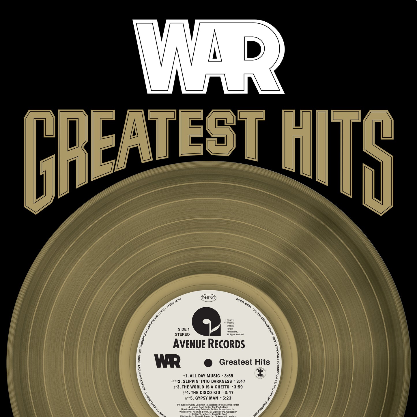 War Greatest Hits (Gold Vinyl)