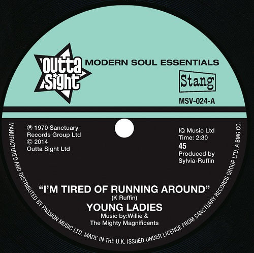 YOUNG LADIES - I'M TIRED OF RUNNING AROUND [Repress]