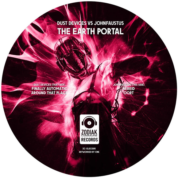 Dust Devices / johnfaustus - The Earth Portal [clear magenta marbled vinyl / incl. poster]
