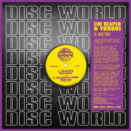 Tim Reaper & Yorobi - Shefftrack / Drum Tree [Purple Vinyl] (ONE PER PERSON)
