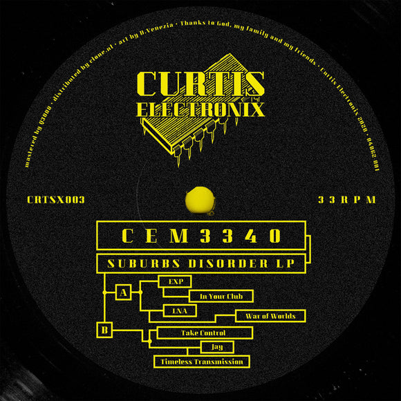 CEM3340 - Suburbs Disorder LP