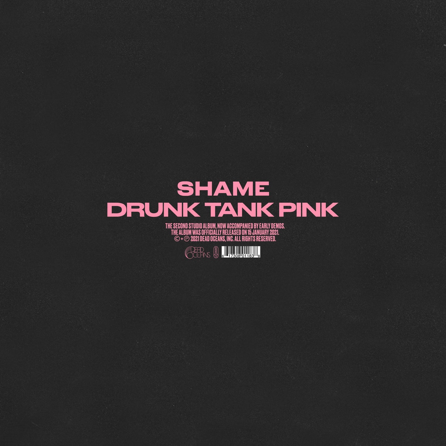 Shame - Drunk Tank Pink (Deluxe Edition on Crystal Clear Vinyl) ONE PER CUSTOMER