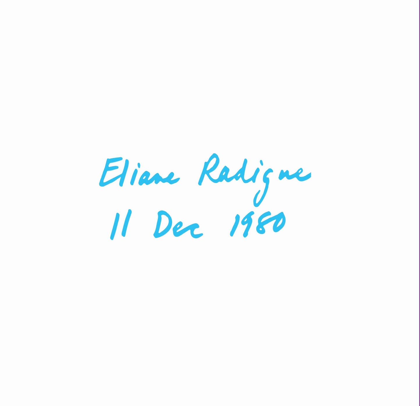 Eliane Radigue - 11 Dec 80 [2CD]