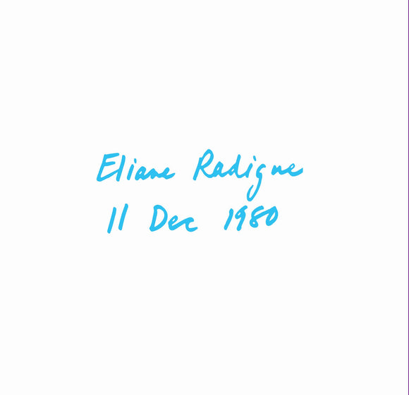 Eliane Radigue - 11 Dec 80 [2CD]