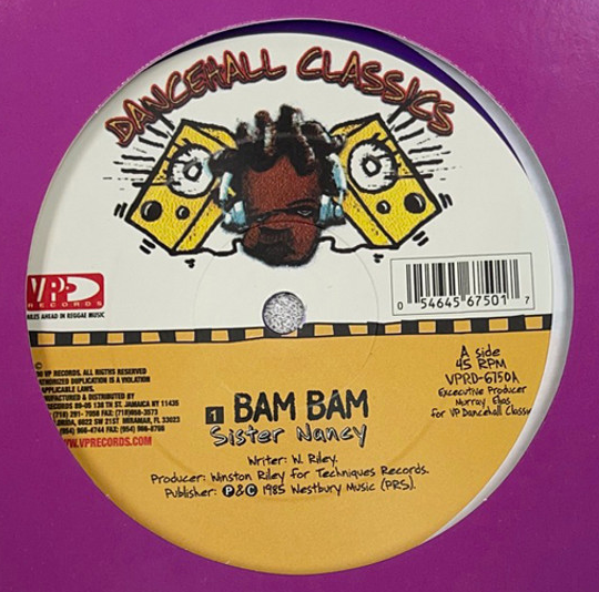 SISTER NANCY - BAM BAM [Purple Vinyl]