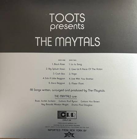 The Maytals - Toots Presents The Maytals