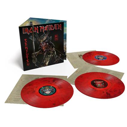 IRON MAIDEN - SENJUTSU [3LP Red & Black Marble Vinyl with trifold sleeve]