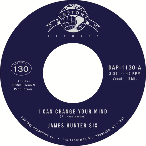 The JAMES HUNTER SIX - I Can Change Your Mind