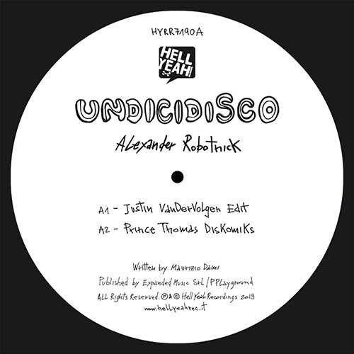 Alexander Robotnick - Undicidisco Remix EP