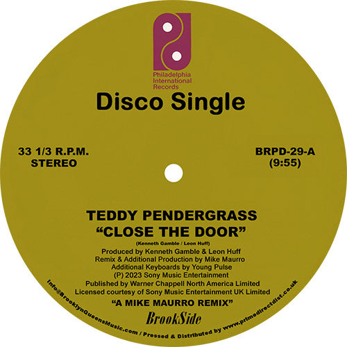 Teddy Pendergrass - Close The Door / Only You (The Mike Maurro Remixes)