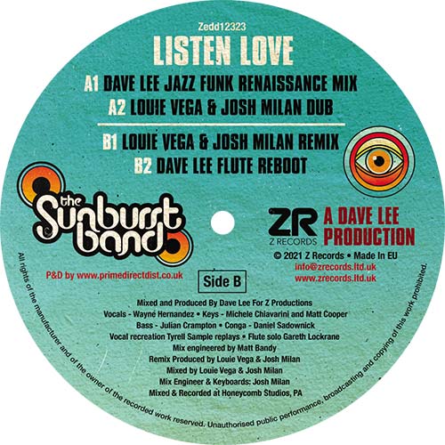 The Sunburst Band - Listen Love (Dave Lee & Louie Vega Mixes)
