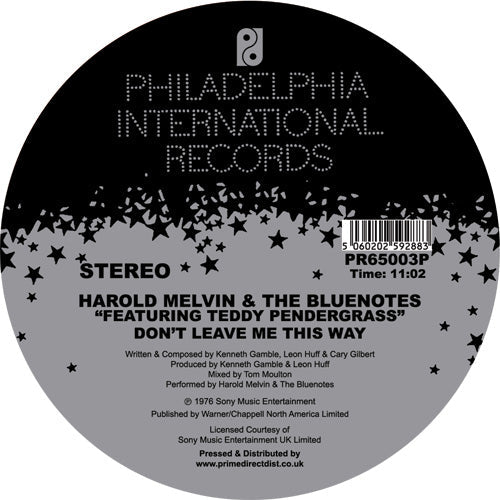 Harold Melvin & The Blue Notes feat Teddy Pendergrass - Bad Luck / Don't Leave Me This Way (Tom Moulton Mixes)