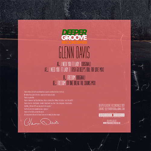Glenn Davis Featuring Lady T - I Need You