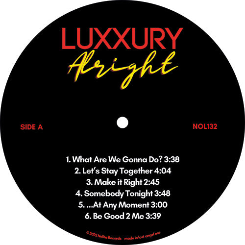 Luxxury - Alright [Red Vinyl]