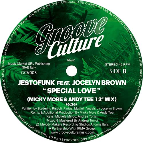 Jestofunk - I’m Gonna Love You / Special Love (Micky More & Andy Tee 12 Inch Remixes)
