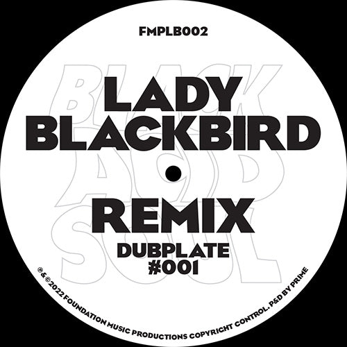 Lady Blackbird - Remix Dubplate #001 [Blue & White Effect Vinyl]